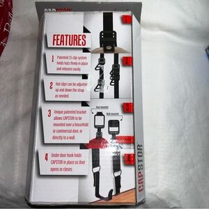 Clipstor Hat Clip System over the door or wall hang up.